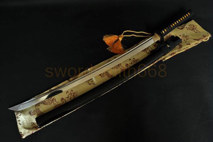 Handmade Aisi 1095 High Carbon Blade Crane Tsuba Japanese Samurai Sword Katana