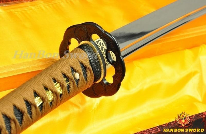 1095 Steel Clay Tempered Full Tang Blade Japanese Samurai Sword Katana