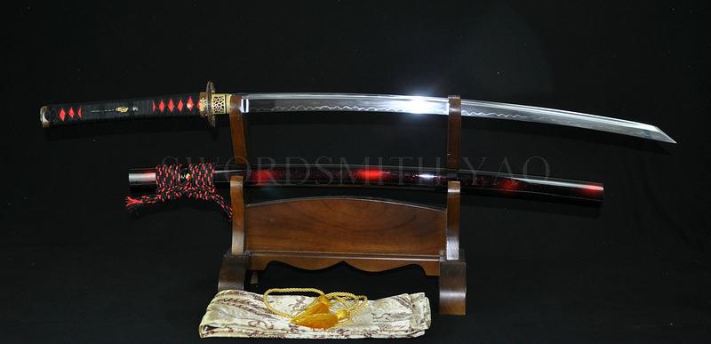 Japanese Samurai Sword Sakabato (reverse-edged Sword) Clay Tempered Sharp Blade