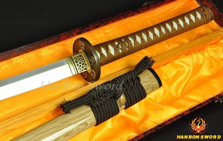Handmade Quality Japanese Samurai Sword Katana Clay Tempered Blade