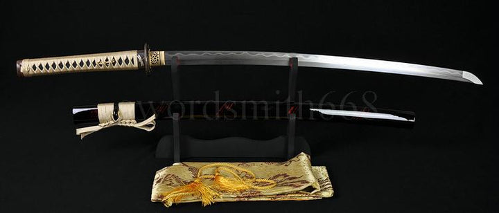 Authentic Handmade Japanese Samurai Sword Katana Kobuse Construction Blade