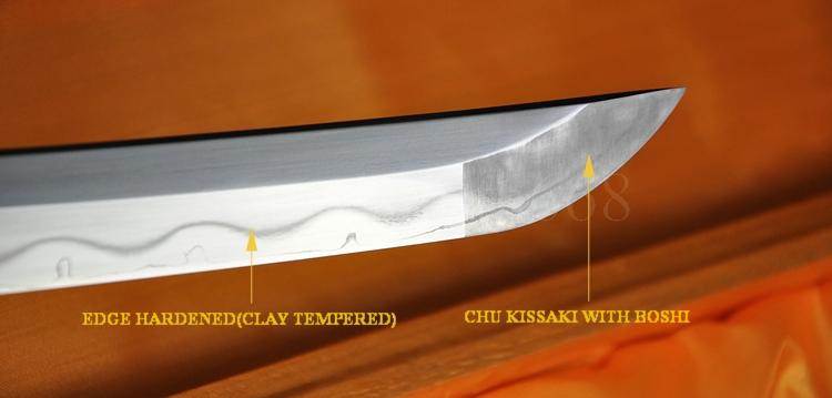 Authentic Handmade Japanese Samurai Sword Katana Kobuse Construction Blade