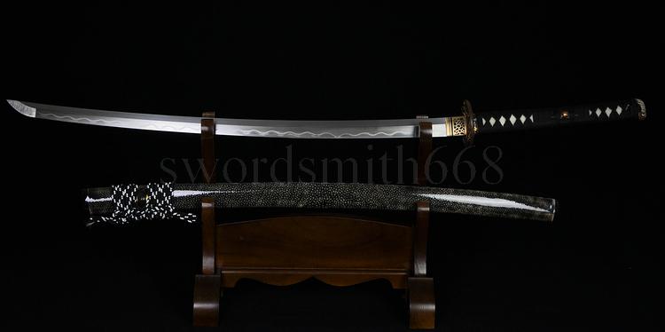 Authentic Japanese Samurai Swords Katana Blade RaySkin Wrapped Saya