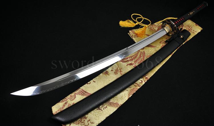 Handmade Authentic Japanese Samurai Sword Naginata With Clay Tempered Blade