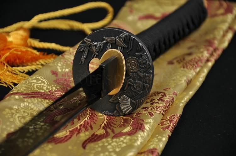 41" High Quality Japanese Samurai Katana Sword Black Full Tang Blade