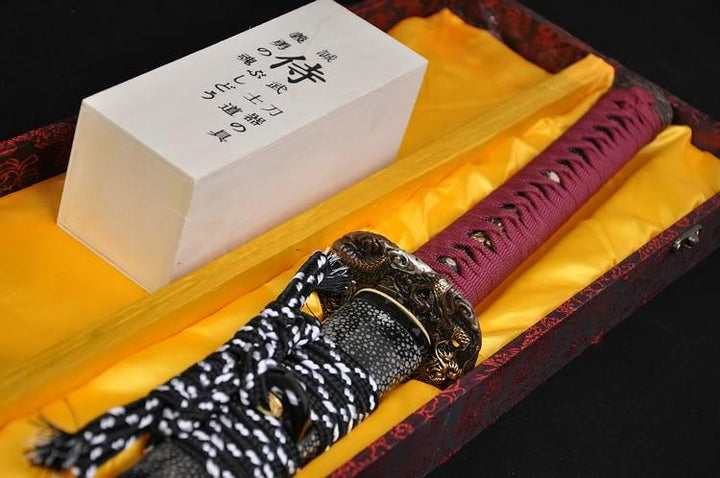 Classical Clay Tempered Folded Steel Japanese Samurai Sword Katana