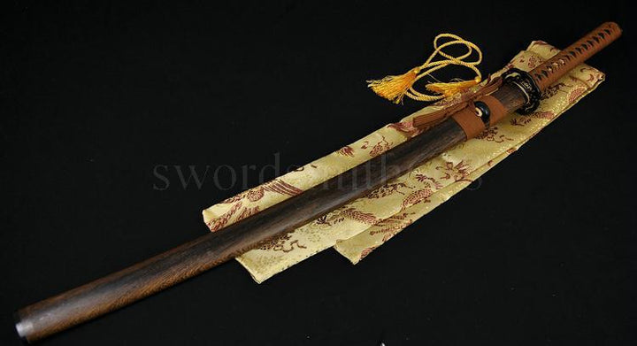 41" JAPANESE SAMURAI KATANA FUNCTIONAL SWORD Clay Tempered UNOKUBI-ZUKURI BLADE