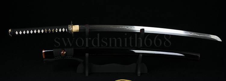 Clay Tempered Folded Steel Blade Japanese Samurai Katana Functional Sword