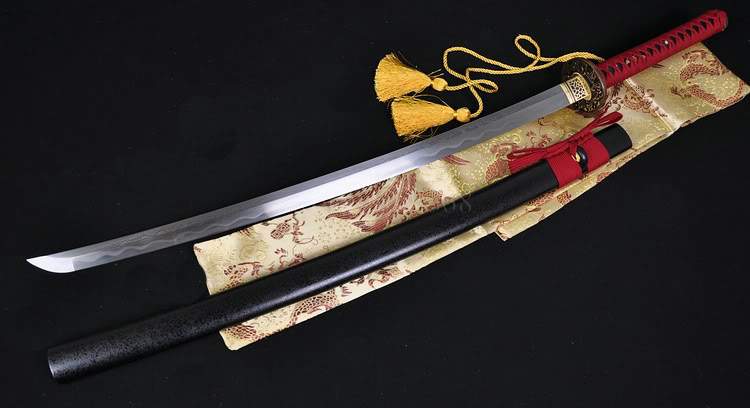 Handmade 41"japanese Samurai Katana Practice Sword Clay Tempered Blade