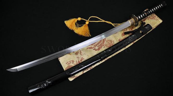 Clay Tempered Full Tang Blade Japanese Samurai Sword Katana Sharpened