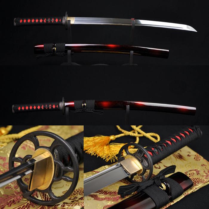 31" Authentic Japanese Samurai Practise Sword Wakizashil Full Tang Blade