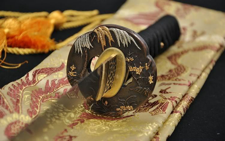 Fully Handmade Clay Tempered Folded Steel Full Tang Blade Japanese Samurai Sword Wakizashi