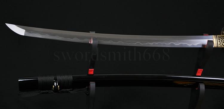 Fully Handmade Clay Tempered Folded Steel Full Tang Blade Japanese Samurai Sword Wakizashi