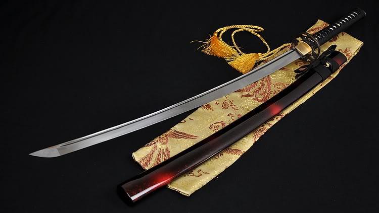 1060 High Carbon Steel Full Tang Blade Japanese Samurai Battle Ready Sword Katana
