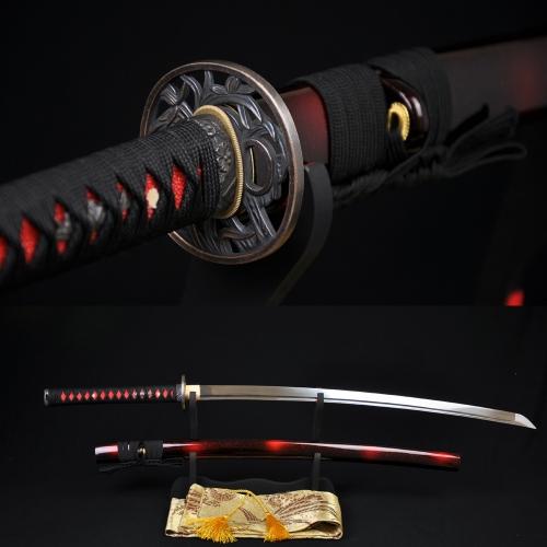 Japanese Samurai Sword KATANA 1060 High Carbon Steel Can Cut Tree