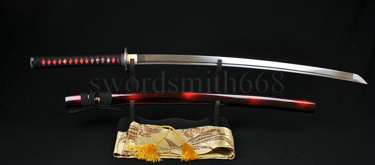 Japanese Samurai Sword KATANA 1060 High Carbon Steel Can Cut Tree