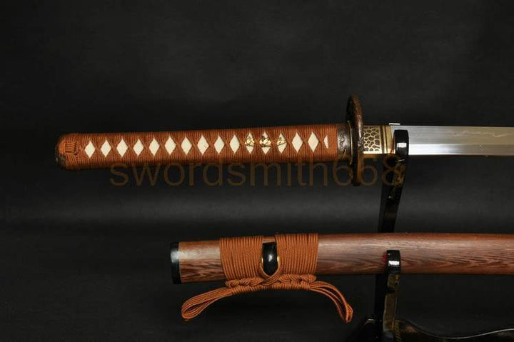 41" Japanese Samurai Tiger Sword Katana Clay Tempered Full Tang Blade