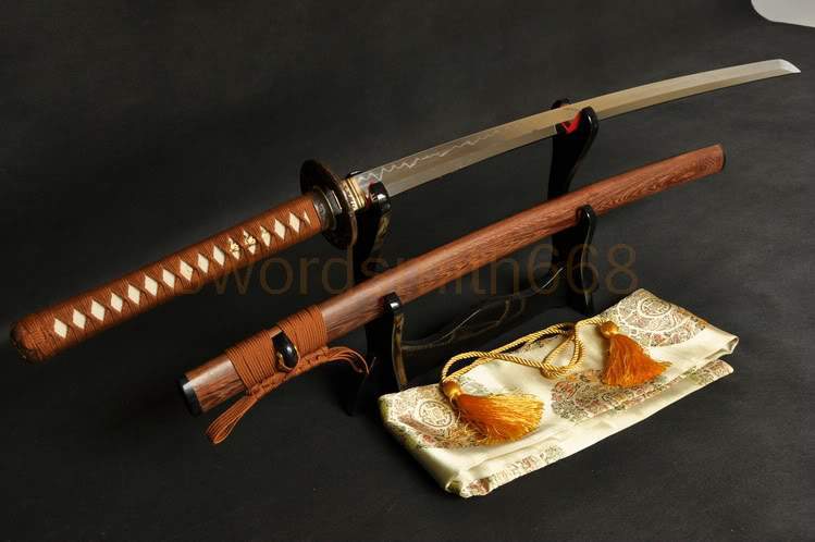 41" Japanese Samurai Tiger Sword Katana Clay Tempered Full Tang Blade