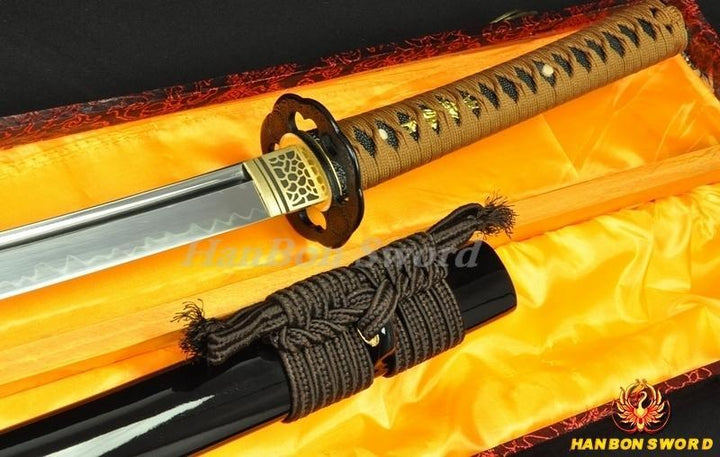 1095 Steel Clay Tempered Full Tang Blade Japanese Samurai Sword Katana