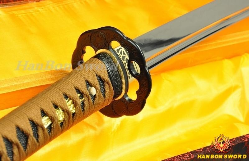 1095 Steel Clay Tempered Full Tang Blade Japanese Samurai Sword Katana