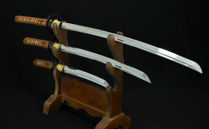 High Quality Hand Forged Japanese Samurai Sword Set ( Katana + Wakizashi +tanto)