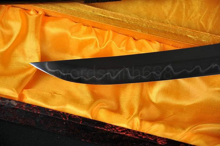 21" High Quality Japanese Sword Tanto Clay Tempered Full Tang Blade