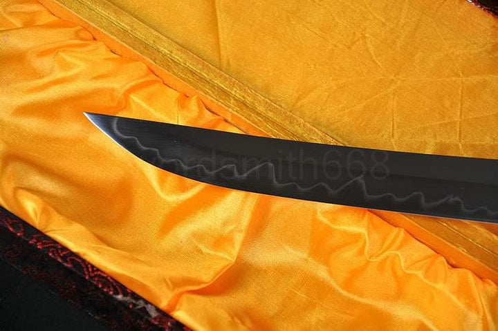 21" High Quality Japanese Sword Tanto Clay Tempered Full Tang Blade