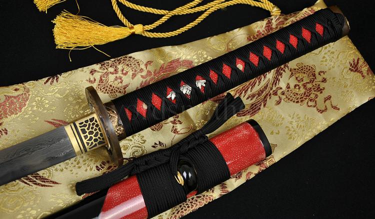 Folded Steel Blade Japanese Samurai Sword Katana