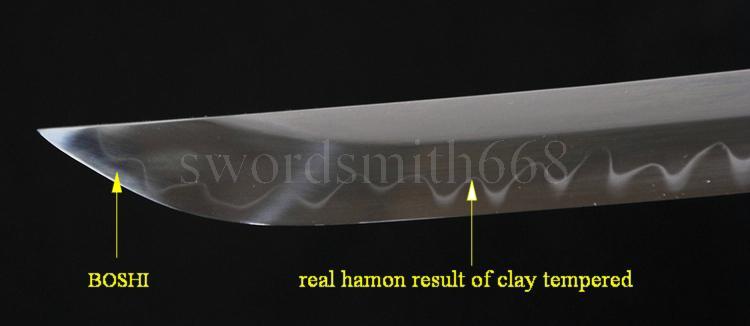 41" JAPANESE SAMURAI KATANA FUNCTIONAL SWORD Clay Tempered UNOKUBI-ZUKURI BLADE