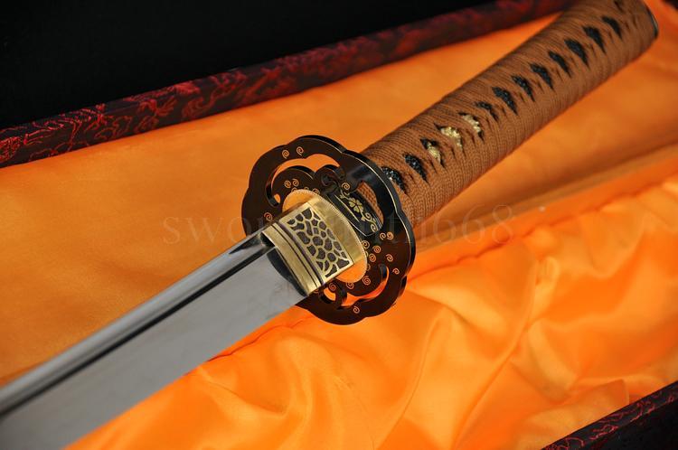 41" JAPANESE SAMURAI KATANA FUNCTIONAL SWORD Clay Tempered UNOKUBI-ZUKURI BLADE