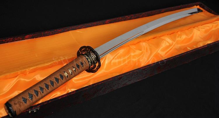 41" JAPANESE SAMURAI KATANA FUNCTIONAL SWORD Clay Tempered UNOKUBI-ZUKURI BLADE