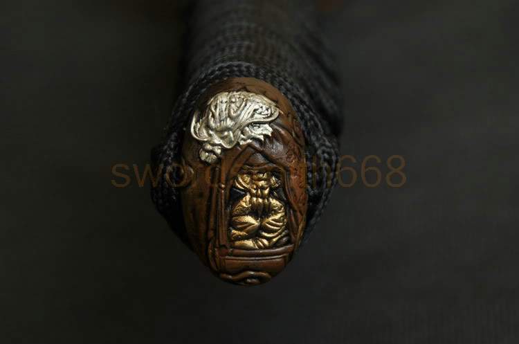 Clay Tempered Folded Steel Japanese Samurai Swords FullTang Blade Handmade Sword Katana