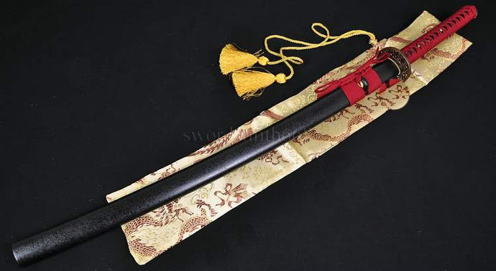 Handmade 41"japanese Samurai Katana Practice Sword Clay Tempered Blade