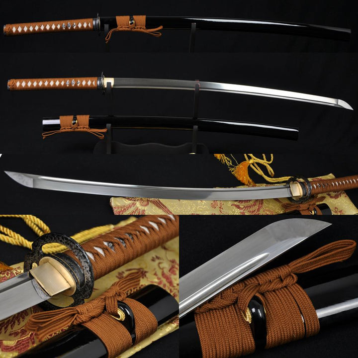 Handmade Japanese Samurai Musashi Sword Katana Folded Steel Blade