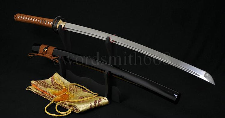 Handmade Japanese Samurai Musashi Sword Katana Folded Steel Blade