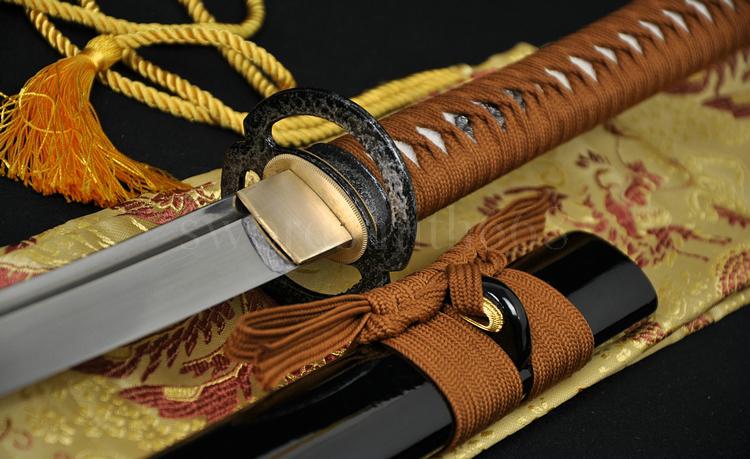 Handmade Japanese Samurai Musashi Sword Katana Folded Steel Blade