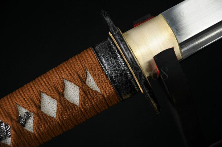 Handmade Japanese Samurai Musashi Sword Katana Folded Steel Blade