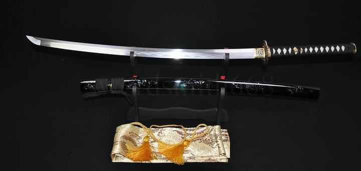 Clay Tempered Full Tang Blade Japanese Samurai Sword Katana Sharpened