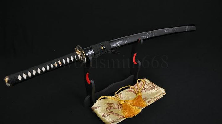 Clay Tempered Full Tang Blade Japanese Samurai Sword Katana Sharpened