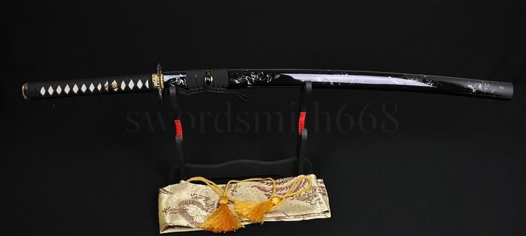 Clay Tempered Full Tang Blade Japanese Samurai Sword Katana Sharpened