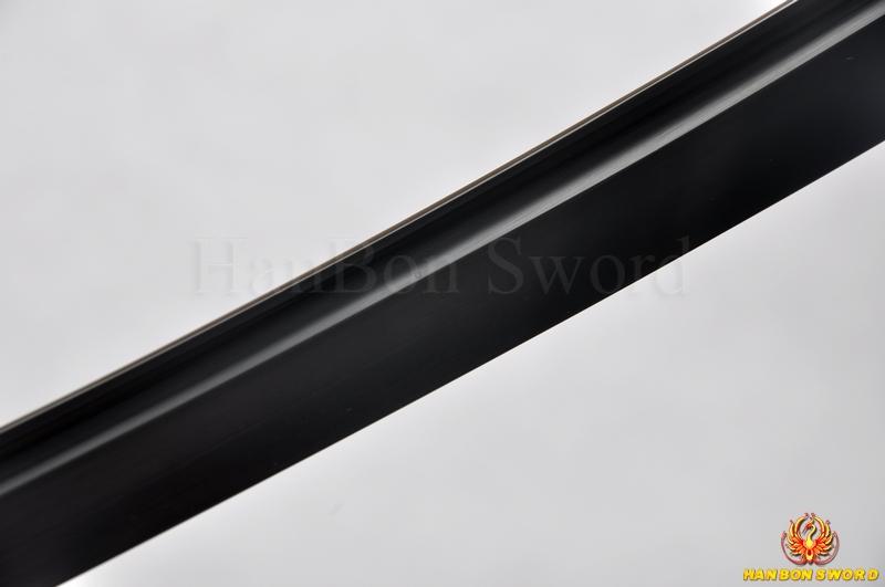 Balck Blade HandMade Japanese Samurai Wakizashi Sword