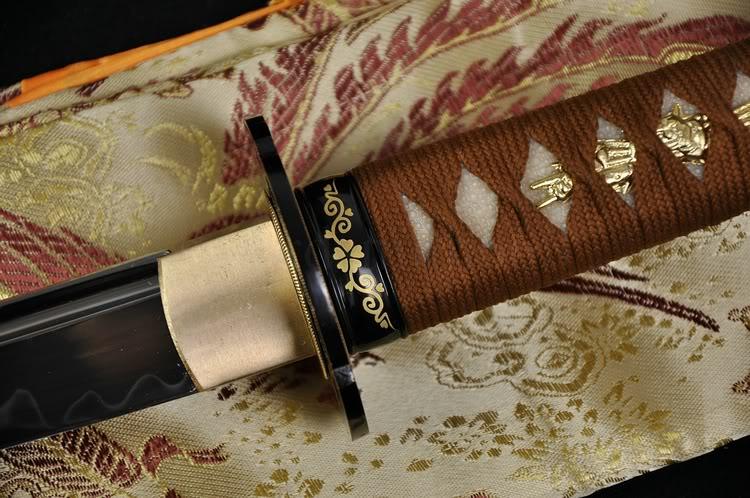 31" Wakizashi Sword Clay Tempered Unokubi-zukuri Blade Katana