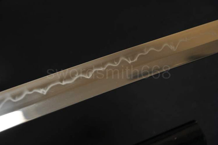 Clay Tempered Full Tang Blade Japanese Samurai Sword Wakizashi