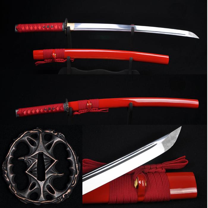 Japanese Samurai Practise Wakizashil Sword Full Tang Blade Sharp