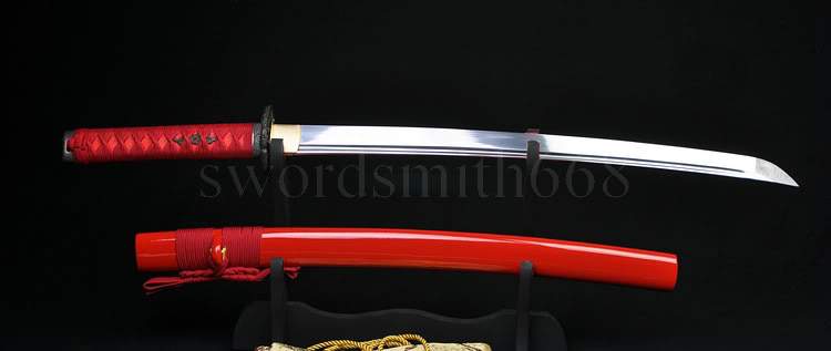 Japanese Samurai Practise Wakizashil Sword Full Tang Blade Sharp