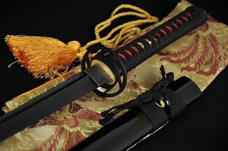 41" Handmade Japanese Samurai Ninja Sword Black Full Tang Blade