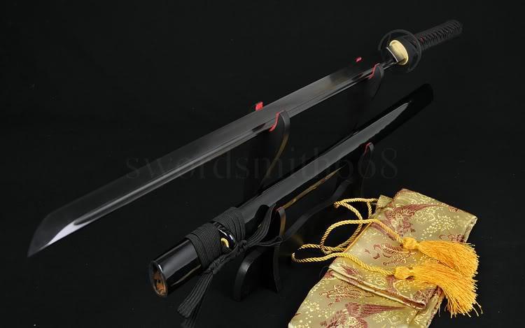 41" Handmade Japanese Samurai Ninja Sword Black Full Tang Blade