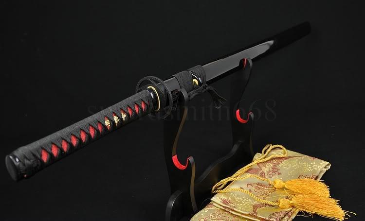 41" Handmade Japanese Samurai Ninja Sword Black Full Tang Blade