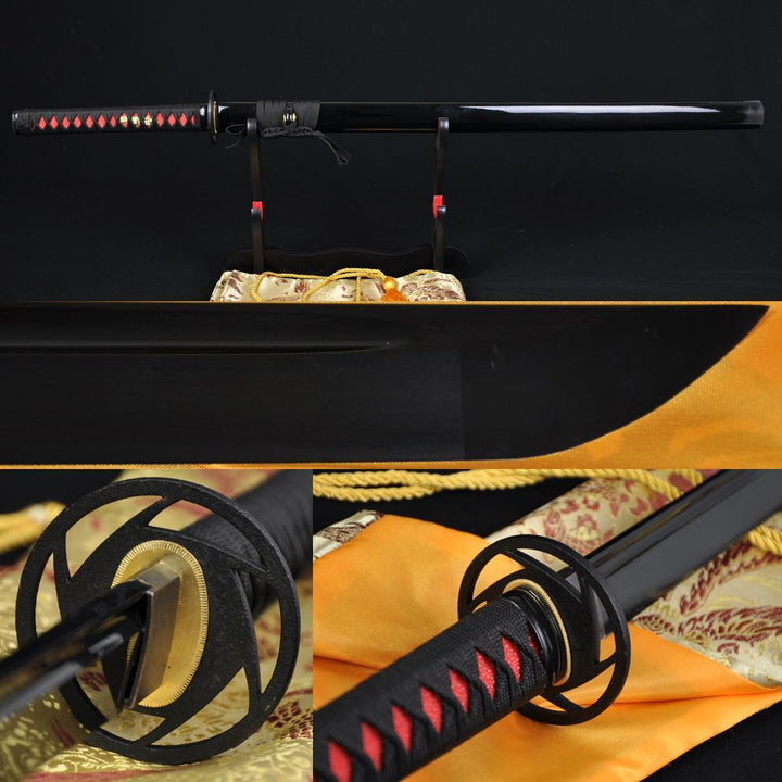 41" Handmade Japanese Samurai Ninja Sword Black Full Tang Blade