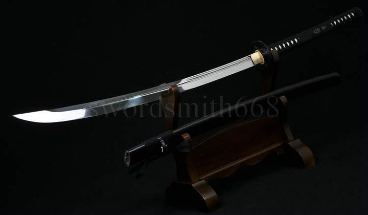 45" Japanese Samurai Battle Ready Sword Naginata Musashi Tsuba Full Tang Blade